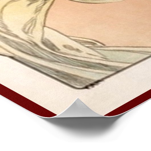 Floral. Mucha Poster (Ecke)