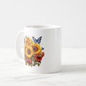 Floral Mug, Sunflower mug Kaffeetasse (Vorderseite Links)