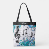 Floral Music Lesson Tasche (Rückseite)