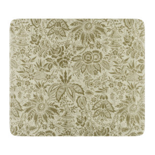 Floral Muster Antique Damask Paisley Schneidebrett