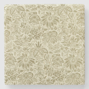 Floral Muster Antique Damask Paisley Steinuntersetzer