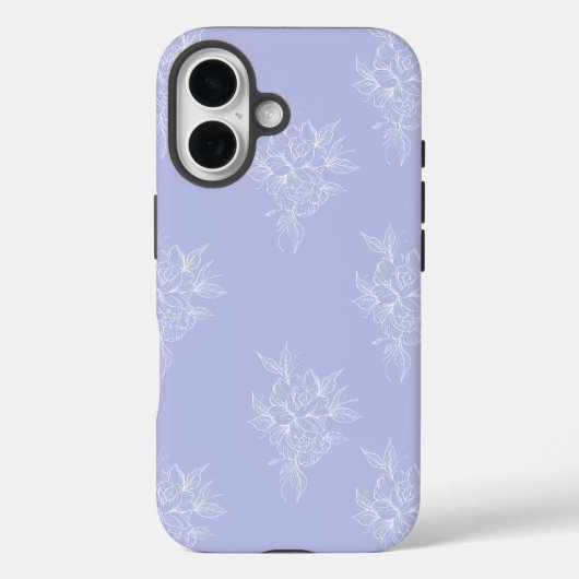 Floral Muster iPhone Case | Geschenk für sie (Rückseite)