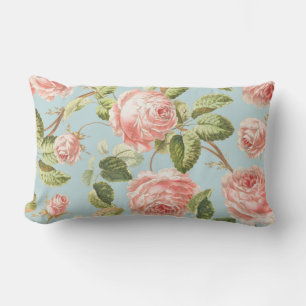 Floral Muster Lumbar Pillow Lendenkissen