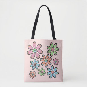 Floral Muster Tote Bag Tasche