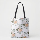 Floral Muster Tote Bag Tasche (Vorderseite)