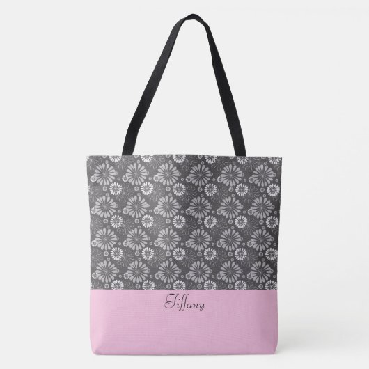 Floral Muster Tote Bag Tasche (Vorderseite)