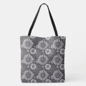 Floral Muster Tote Bag Tasche (Rückseite)