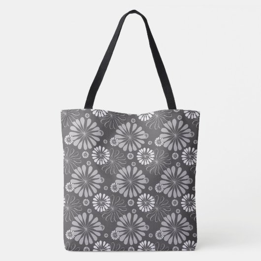Floral Muster Tote Bag Tasche (Rückseite)