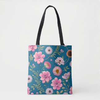 Floral Muster Tote Bag Tasche