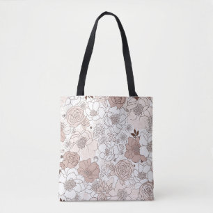 Floral Muster Tote Bag Tasche