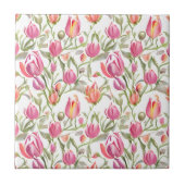 Floral Muster Tulip Blume Fliese (Vorderseite)