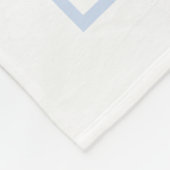 Floral Mutter der Bride Modern Script Blue Rose Fleecedecke (Ecke)