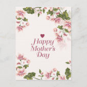 Floral Mütter Tag Gruß Postkarte (Vorderseite)