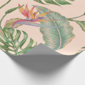 Floral nahtlos Vintages tropisches Muster Hintergr Geschenkpapier (Ecke)