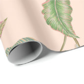 Floral nahtlos Vintages tropisches Muster Hintergr Geschenkpapier (Rolleneckpunkt)