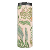 Floral nahtlos Vintages tropisches Muster Hintergr Thermosbecher (Rückseite)
