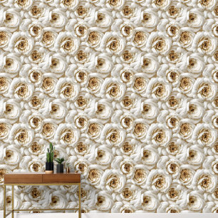 Floral nahtloses Muster 3D-Peelings Luxus elegant Tapete
