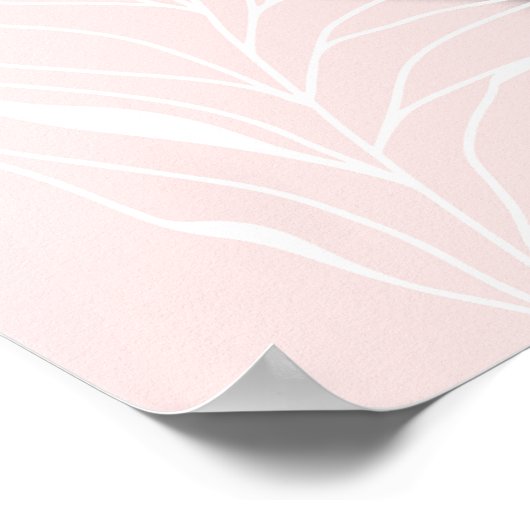 Floral Nail Spa Design Poster (Ecke)