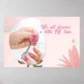 Floral Nail Spa Design Poster (Vorne)