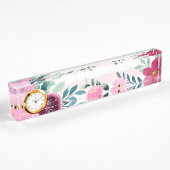 floral namensplakette
