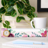 floral namensplakette