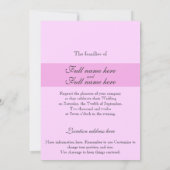 Floral Natural Simple Einladung.formal. Einladung (Rückseite)