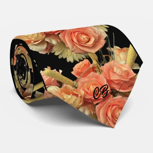 "Floral" Neck Tie Krawatte (Gerollt)