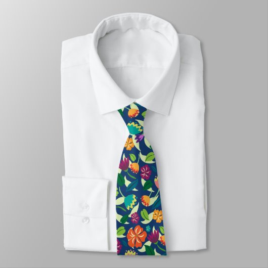 Floral Neck Tie Krawatte (Gebunden)
