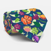 Floral Neck Tie Krawatte (Gerollt)