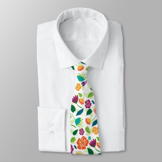 Floral Neck Tie Krawatte (Gebunden)