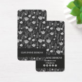 Floral Necklace Earring Black Juwelier Display Car (Schreibtisch)