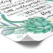 Floral Nehmen Sie das Ring Brautparty Game Sign Poster (Ecke)