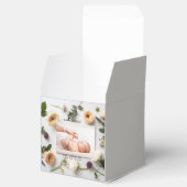 Floral New Baby Name Birth Stats Photo  Geschenkschachtel (Geöffnet)