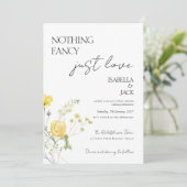 Floral Nichts extravagant nur Liebe Hochzeit Einladung (Stehend Vorderseite)