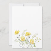 Floral Nichts extravagant nur Liebe Hochzeit Einladung (Rückseite)