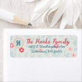 Floral Niedliche Hübsche Adressenrückgabe (Insitu)