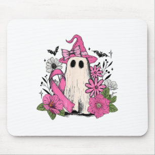 Floral Nk Boo Ghost Breast Cancer Awareness Soky S Mousepad