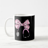 Floral Nk Coquette Bow Rn Nurse Stethoscope Nursin Kaffeetasse (Links)