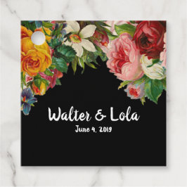 Floral Noir Geschenkanhänger