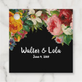 Floral Noir Geschenkanhänger (Vorderseite)