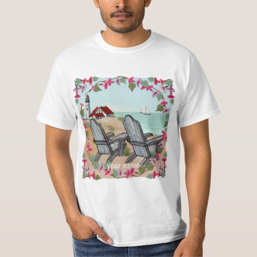Floral Noon Leuchtturm T - Shirt (Vorderseite)