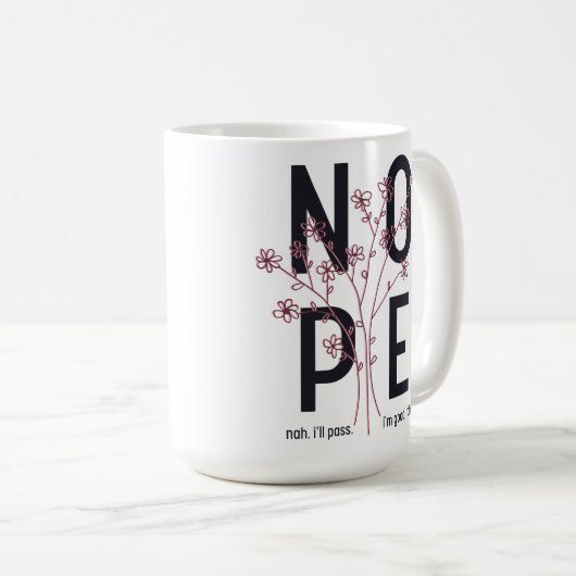 Floral Nope Kaffeetasse (VorderseiteRechts)