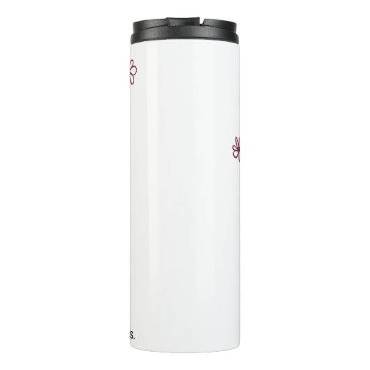 Floral Nope Thermosbecher (Rückseite)