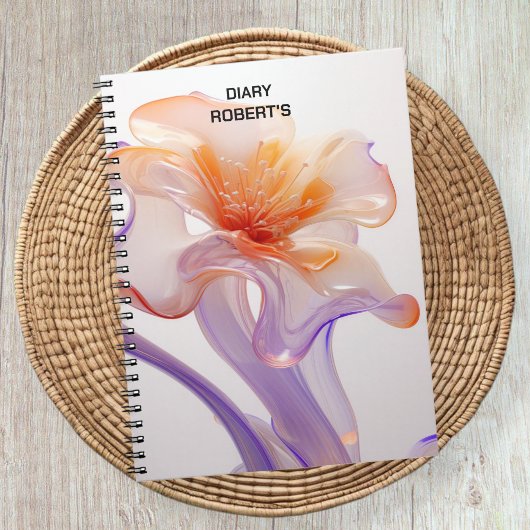 Floral notebook, gift for florists, flower notes notizblock