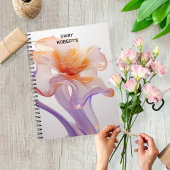 Floral notebook, gift for florists, flower notes notizblock