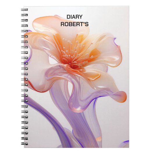 Floral notebook, gift for florists, flower notes notizblock (Vorderseite)