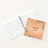 Floral Notebook in Shades of Peach and Sage Notizblock (Innenseite)
