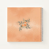 Floral Notebook in Shades of Peach and Sage Notizblock (Rückseite)