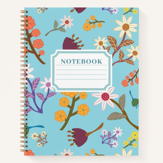 Floral Notebook Notizblock (Vorderseite)