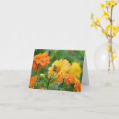 "FLORAL NOTECARD" (FOTOG) KARTE (Gelbe Blume)